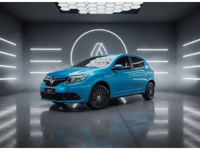 RENAULT - SANDERO - 2014/2015 - Azul - R$ 37.900,00