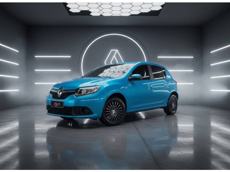 RENAULT - SANDERO - 2014/2015 - Azul - R$ 37.900,00