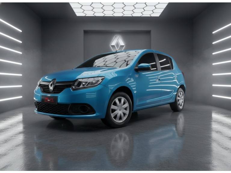 RENAULT - SANDERO - 2014/2015 - Azul - R$ 37.900,00