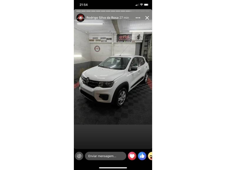 RENAULT - KWID - 2018/2019 - Branca - R$ 35.900,00